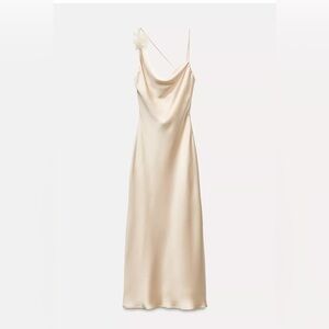 Zara Strapless Cream Dress